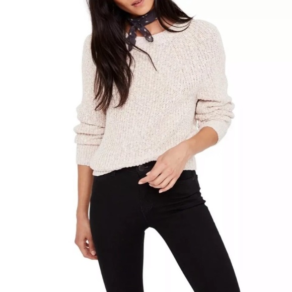 🌷Free People Electric City Linen Blend Sweater - Picture 3 of 8